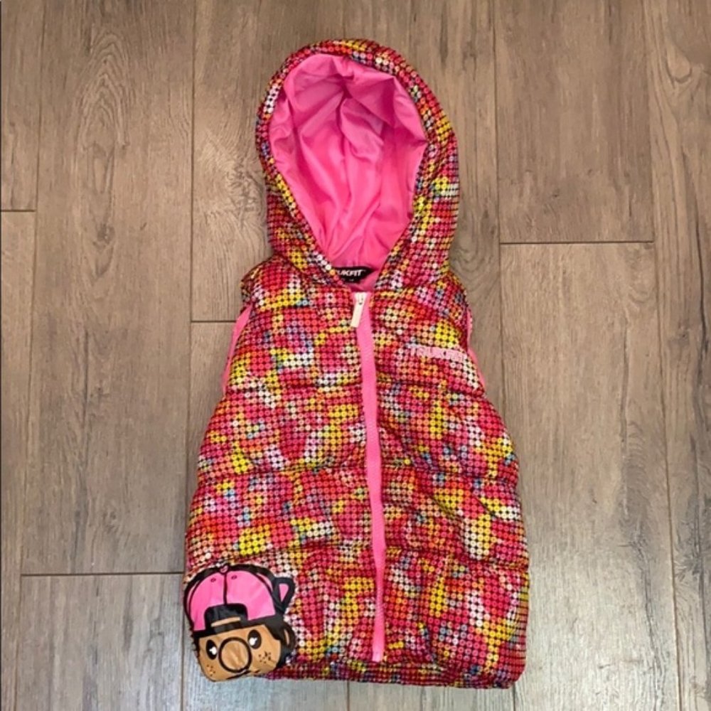 Trukfit Girls Multi-Color Zip Front Puffer Vest